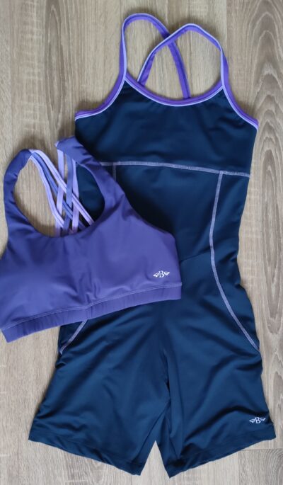 The Nicky Unisuit in Purple Ombre - Image 2